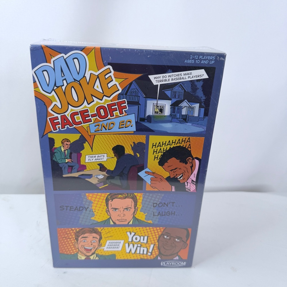 Dad Joke Face-Off 2nd Edition Party Game Ultra Pro Playroom 600 New Jokes Sealed